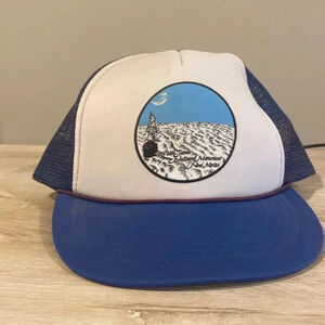Vintage White Sands National Monument New Mexico blue hat. Mesh backing.